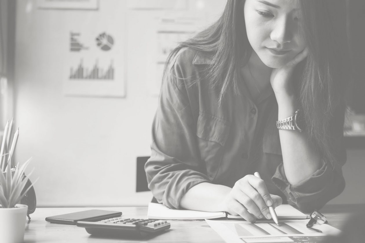 A Central Ohio banking law expert from CP&M Law at her desk, serving major financial institutions, lenders, borrowers, brokers, and more.